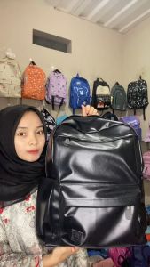 NEW ARRIVALS (BISA COD) Tas ransel Kasual Dan Wanita Tas Sekolah Laptop Fashion Baru Tas ransel Kulit multifungsi Tas ransel Kulit Remaja Sekolah Kuliah Tas Ransel Kulit Tahan Air Terbaru 2023