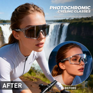 Kapvoe Hot Outdoor Photochromic Road Cycling Glasses Bike Bicycle Sunglasses Men Women Sports Hiking Mountain Bike UV400 Goggles