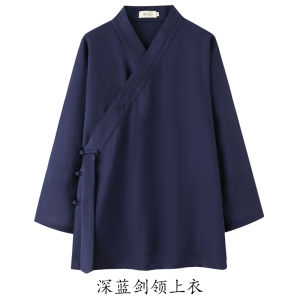 Wudang Daoist Tai Chi Practice Clothes Long Sleeve Short Sleeve Cotton Linen Garb Martial Arts Uniforms Crossbody Design