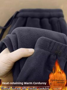 JIFANPAUL | Winter Thick Double-Faced Fleece Pants with Elastic Waistband