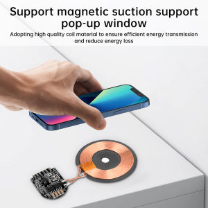 Aideepen | 15W High Power Wireless Charger Module Wireless Charger Transmitter Module PCBA Board Coil Support Magnetic Pop-up Window