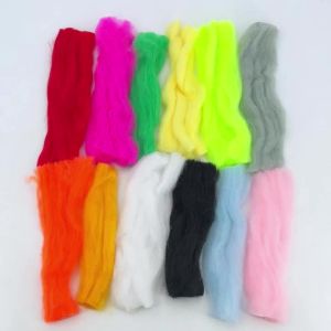 Fly Tying Egg Yarn Multi Color Synthetic Fiber & Strike Indicator Tool Kit for Glo Bug Salmon Egg Fly Trout Steelhead Fishing