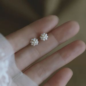 Small Pearl Ball Earrings Fashion Stud Earrings for Women Design Trendy Pearl Ball Jewelry Gift
