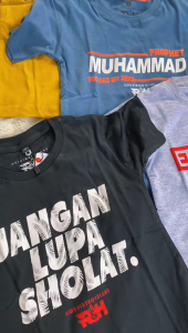 Kaos Distro Anak Laki Laki Fashion Anak Atasan Usia 3-12 Tahun Motif Islami