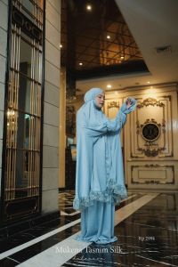 Dalanova Mukena Tasnim Tumaninah Mukena Berlengan Menutup Dagu Adem Jumbo Dewasa Terbaru