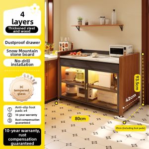 MEISD | Kitchen Storage Cabinet with Drawer and Rack Cutting Board