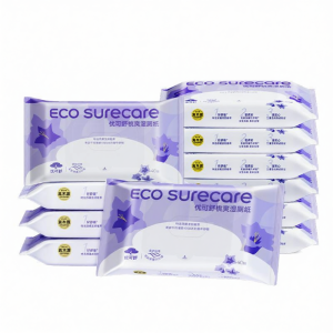 ECO SURECARE | Flushable Moist Wipes for Sensitive Areas Household