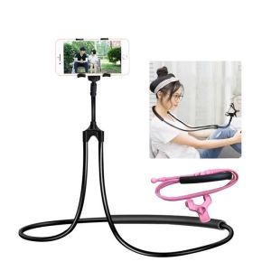 Holder / Stand Model Gantung di Leher Lazyneck Holder Handphone Universal Rotary 360 Derajat