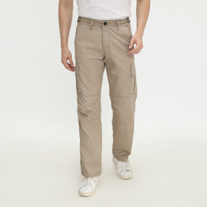 IDNER - Celana Panjang Cargo Ripstop Cream Pria - Cargo Ripstop Cream