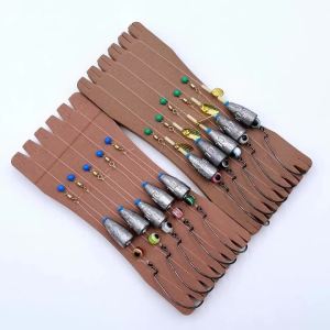 5pcs/set Carolina Rig Kit Crank Fish Hook Spinner Blades Texas Rigs for Snapper Bass Fishing Carp Fishing Hair Rigs Boilies Bait