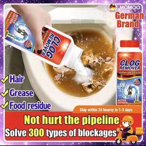 🌈100% Effective🌈MOTA Powerful Drain Toilet Clog Remover 500G Drainage Clog Remover Dissolves Grease/Hair/Oils Dredging Agent Baradong Sink Drain Pipes Cleaner Sewer Toilet Clogging Cleaning Tools