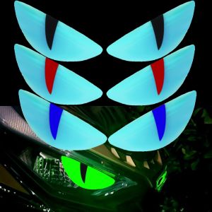 3D Devil Eye Luminous Sticker Motorcycle Reflective Creative Eye Sticker Scooter Windshield Decal Car Accessories for BMW Honda Yamaha Suzuki Vespa