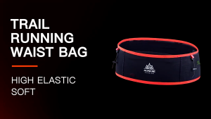 Aonijie SLIM WAIST BELT L/XL With Soft Flask 250ml - BLACK RED