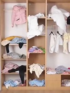 UNIDO Wardrobe Adjustable Clapboard Layer Cabinet Shelf Wardrobe Divider Storage Organizer Partition Rack Rak 衣柜伸缩架