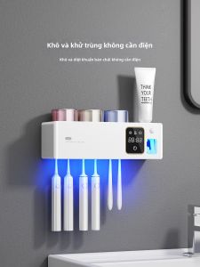 Huiye | Tổng Hợp Đựng Đánh Răng Có Chức Năng Diệt Khuẩn Và Làm Khô Cho 4 Người Thiết Kế Đẹp
