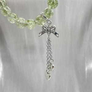 Vintage DIY Crystal Accessories Fan Tassel Hand Bracelet Alloy Pendant Drops Retro Butterfly Knot Color Retention Fashion Jewelry