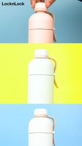 ONG Houseware - Belt Botol Air Minum Thermos Tumbler 490ML Hot & Cool Panas Dingin Lock n Lock LHC4267 Ivory