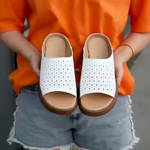 [JESSICASTORE] KOREAN LEATHER WEDGE SANDALS FOR WOMEN #B77