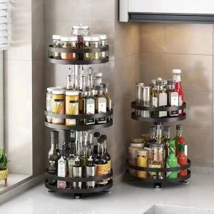 Rotating Corner Spice Rack