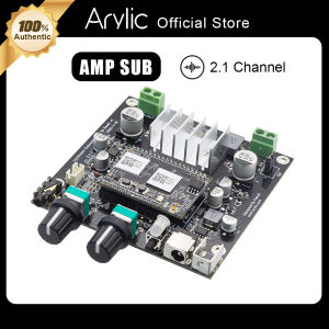 Arylic Up2Stream Amp Sub WiFi Multiroom Amplifier Audio Wireless 2.1 Channel Subwoofer Speakers Amplifier Board 100W Output 3.5mm Jack