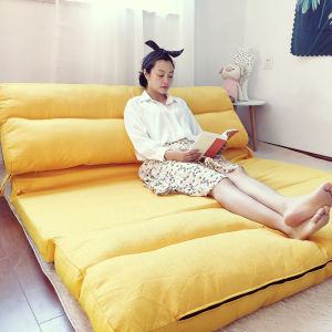 Small Apartment Bean Bag Sofa Ins Style Tatami Bed Foldable Single Double Dual-Use Balcony Bedroom Multifunctional