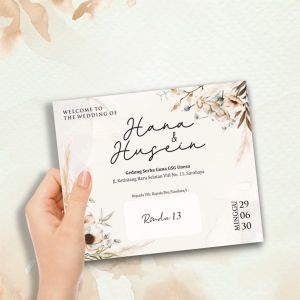 [100 pcs] Blangko Undangan Pernikahan - Blangko Undangan Nikah Kosongan Rindu 13