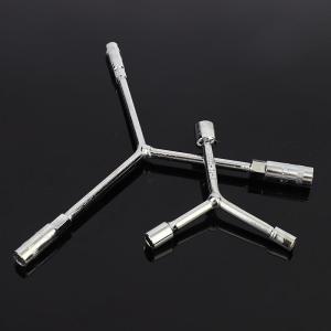 High Carbon Steel Three-Way Socket Wrench Tire And Butter Plug Repair Tool Y-Shaped Hex Wrench Automotive Maintenance Hand Tool