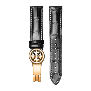 Woalmorn | Authentic Wanchen Crocodile Pattern Leather Watchband Original Lantern Snowflake Buckle Medium Thickness Matte Finish For Patek Philippe