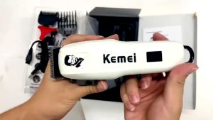 Mesin Cukur Rambut Cas Kemei PG-809A Profesional Barbershop KEMEI Indikator Baterai LCD Digital ORIGINAL KM 809A