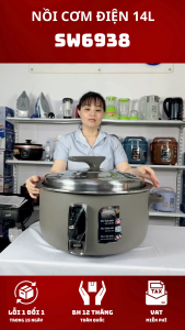 Nồi Cơm Điện Công Nghiệp 14 LÍT SOWUN SW6938 Nắp Rời Bảo Hành 12 Tháng Chính Hãng