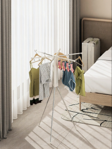 Folding Travel Clothes Drying Rack Portable Adjustable