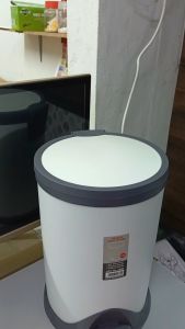 12L Soft Close Pedal Dustbin White/Grey Premium Quality Tong Sampah Plastic Bin Office Bin Trash Bin Garbage Bin Step On Dustbin