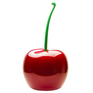 Creative Cherry Bin Kitchen Trash Can Elegant Decoration Storage Box Family Kitchen Essential round Shape Plastic Waste Basket