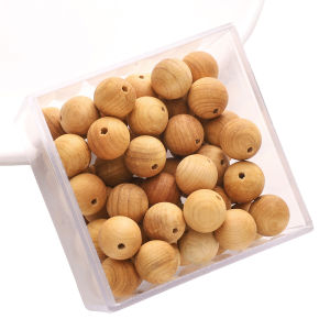 30ชิ้น/ล็อต10มม. ลูกปัดไม้ทรงกลมลูกบอลลายทางลูกปัดร้อยหลวมสำหรับสร้อยคอ DIY สร้อยข้อมืออุปกรณ์อัญมณีทำจากงานฝีมือ