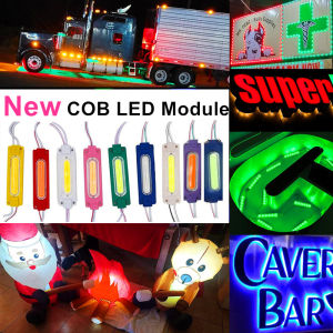 Angelila 5/10/20pcs 12V 24V COB LED Modules Advertising Luminous Characters Backlight Modules IP65 Waterproof White Warm 3000K 6000K Red Blue Green Yellow Pink Ice Blue Purple