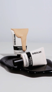 SHEGLAM Skin Sync Satin Foundation High Coverage Matte Liquid Foundation Cream Face Base Concealer Cream Makeup Cosmetics