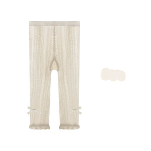Summer Infant Baby Girl Leggings Muslin Lace Nine Pant For Children Girl Thin Mesh Princess Tights 0-8Y Bow Kids Girl Dance Pant