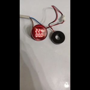 Pilot lamp + Volt + Amper 22mm 220vac lampu indikator Panel Volt Meter Ampere Meter