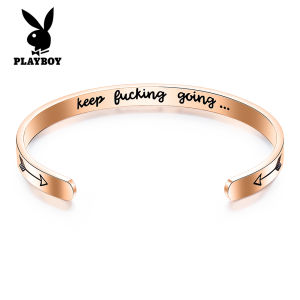 PLAYBOY bracelet for women men fashion style gift for girlfriend boyfriend with free gift box