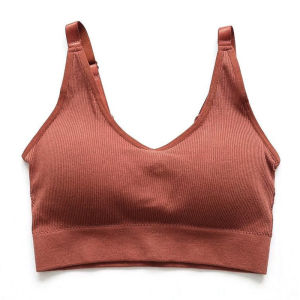 Intimates Female Plus Size Pure Cotton Push up without Steel Ring Seamless Sport Running Shockproof Push-up Underwear That Makes Your Back More Beautiful Bra