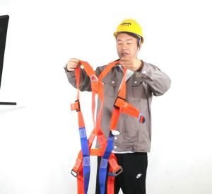Safety Belt For High-Altitude Operation Chinese standards Double Back Full Body Double Hook Buffering Safety Belt