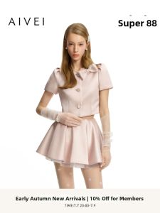 AIVEI | Girly Bow Short Jacket