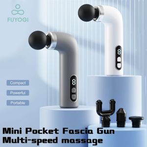 FUYOGI Muscle Massage Gun Long Lasting Adjustable Intensity Pain Relief Mini Portable Fitness Silent Intelligent