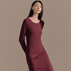 THREEGUN | Antibacterial Elegant Fitting Long-sleeve Top