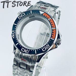 41mm Waterproof Watch Case with Stainless Steel Bracelet for Seamaster 300/600 NH35/NH36/NH34 Movement 31mm Dial Watch Parts