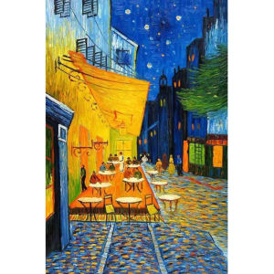 Jigsaw Puzzle 500 1000 1200 2000pcs Cafe Terrace At Night Van Gogh Art Scene For Adults Home Decor Relaxing Gift Brain Teaser