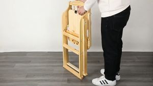 เก้าอี้ทานอาหารเด็ก พับเก็บได้ Childrens dining chair เก้าอี้กินข้าวเด็ก