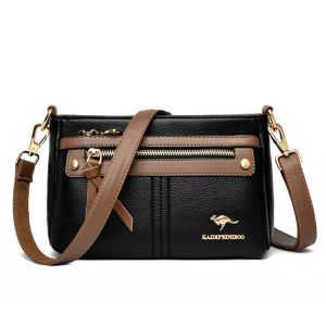 High Quality Leather Purses and Handbag Women Bag Luxury Designer Shoulder Crossbody Sac Ladies Casuial Messenger Tote Bag 2024