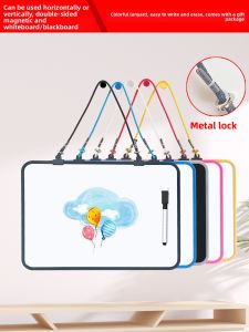 Magnetic Mini Whiteboard Hanging Style Double-Sided Blackboard for Children Teaching Drawing Home Use Answer Board Wall Hanging