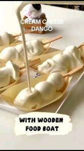 Wooden Food Boat / Japanese Food Boat / Takoyaki Plate 35 Inch / Piring Takoyaki / 50 PCS / WS1003